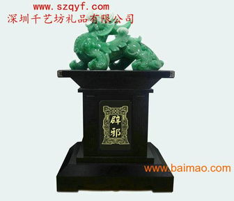 千藝坊仿玉貔貅系列工藝品擺件 匠心工藝與吉祥象征的完美結合